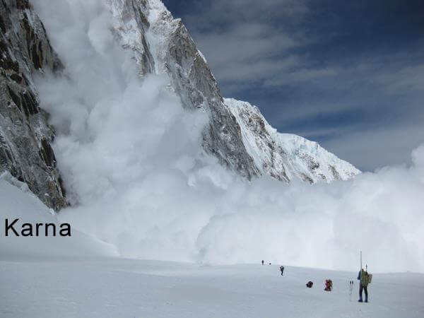 An Avalanche Engulfs Everest Camp 1