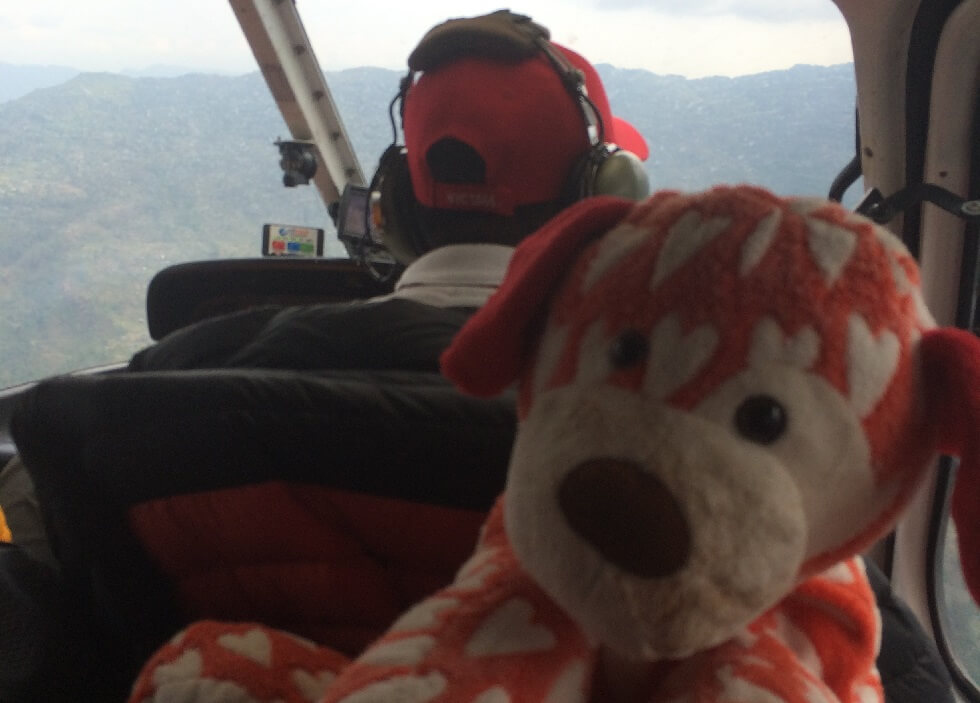 HeartDog grabs a helicopter lift out of Everest Base Camp