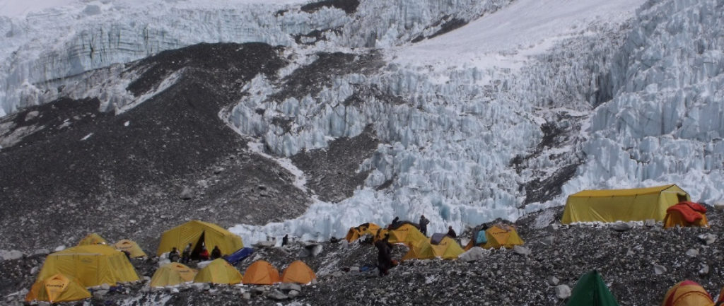 Mess Tents and Sleeping Tents at Everest Camp 2