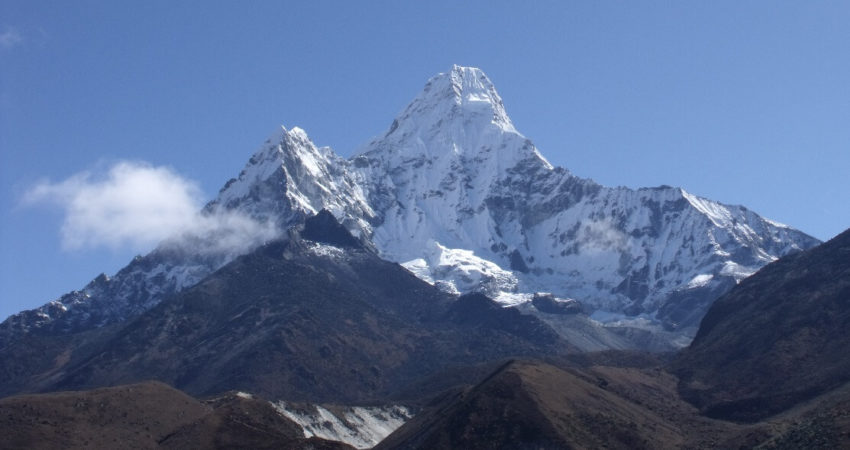 View of Ama Dablam en route to Everest Base Camp
