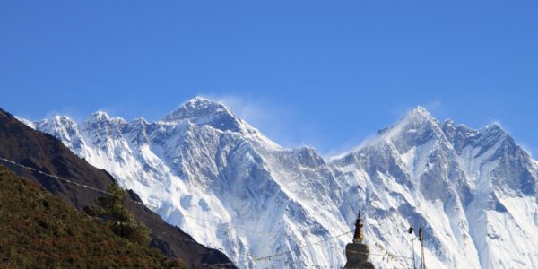 View of Mount Everest while Trekking
