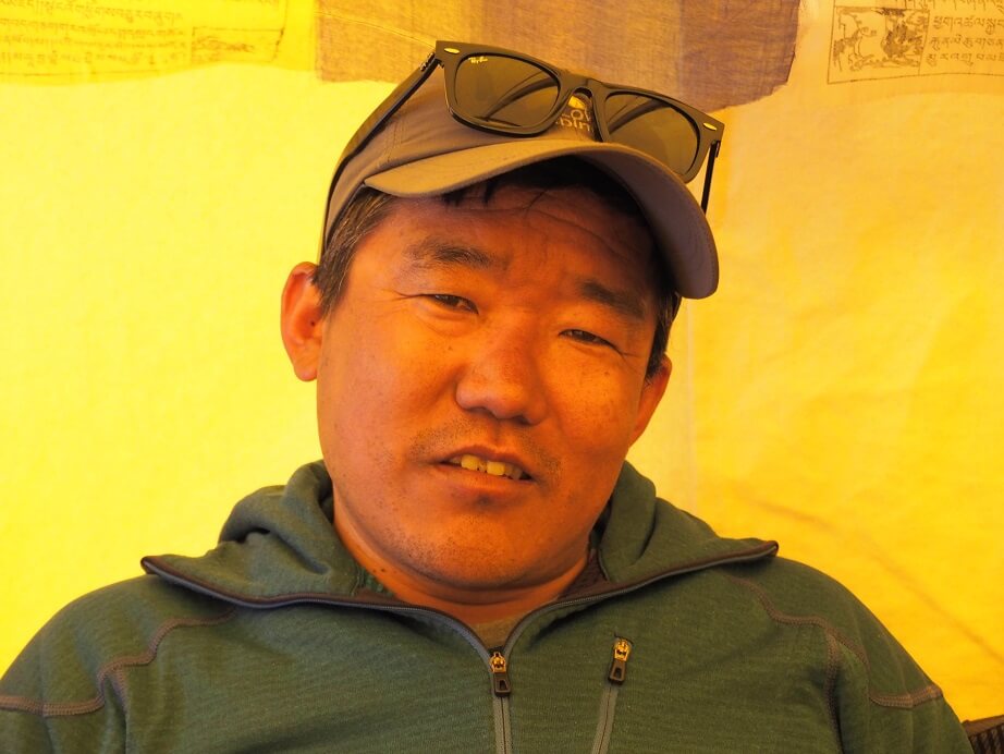 Dendi Sherpa at Everest Base Camp