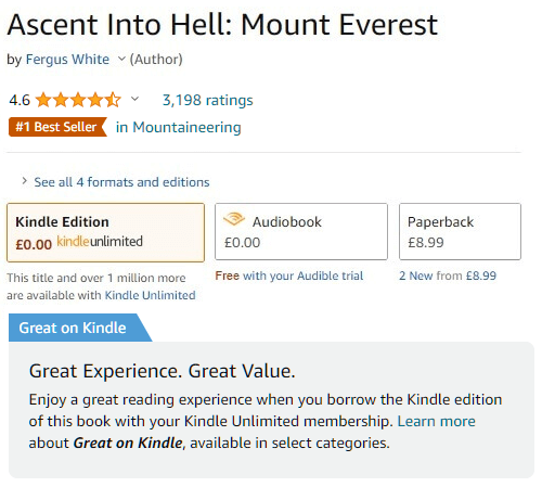 Ascent Into Hell - Amazon - Feb 2024